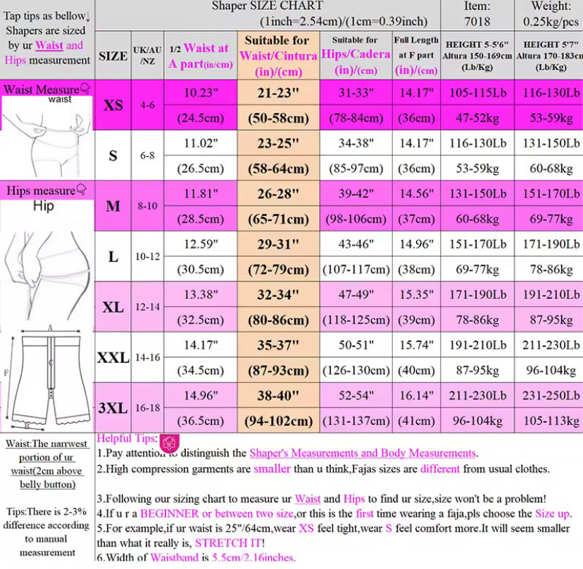 Cuissard post-partum - amincissante - fajas BBL