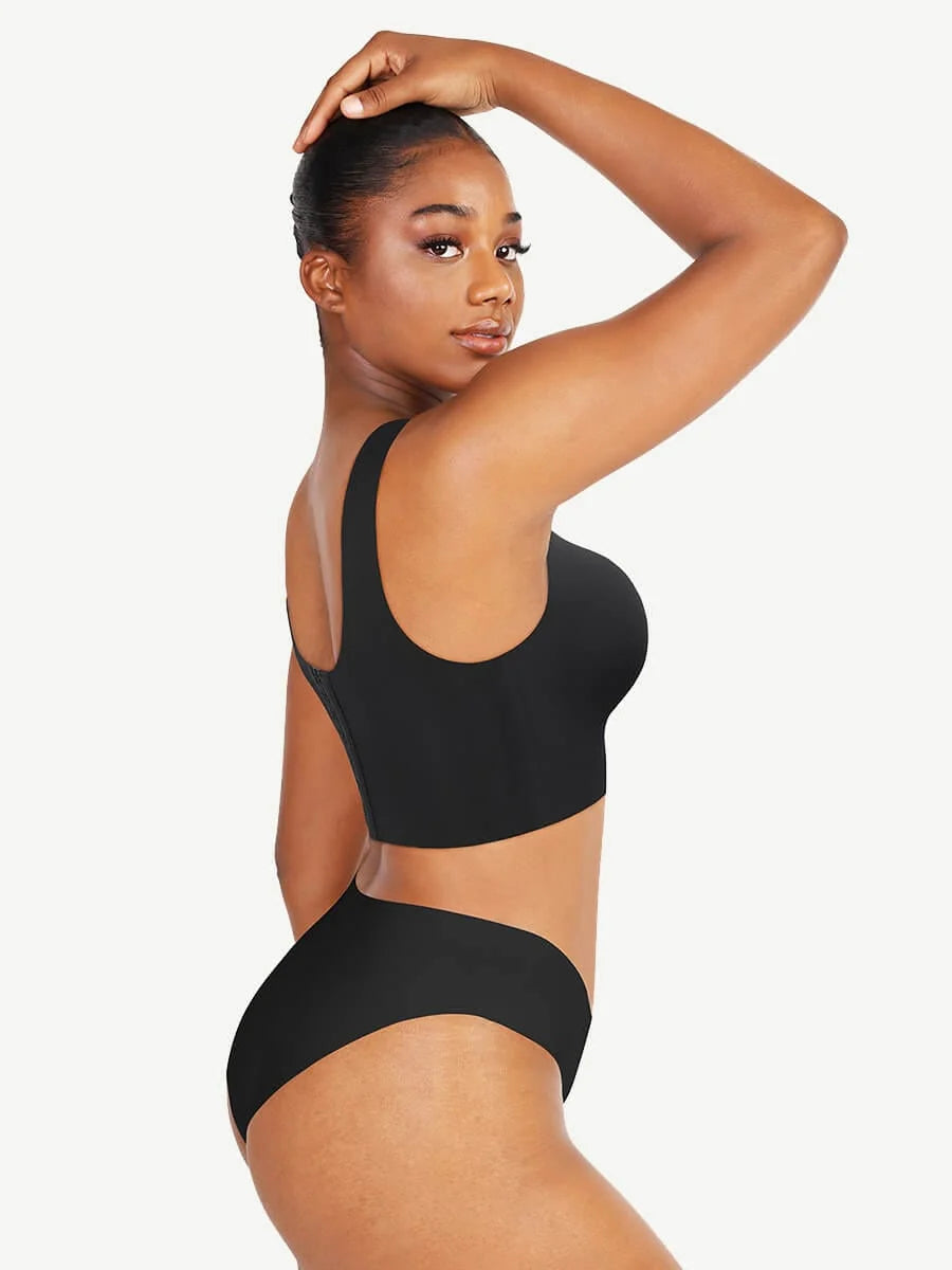 Brassière gainante sans couture V-Neck maintien renforcé
